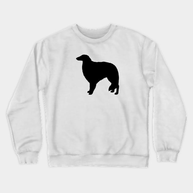 Borzoi Dog Breed Silhouette Crewneck Sweatshirt by Coffee Squirrel